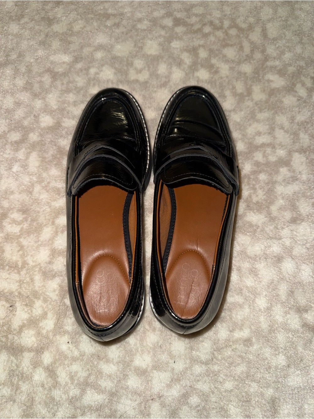 FRANCO SARTO - Classic Women's Black Patent Loafers